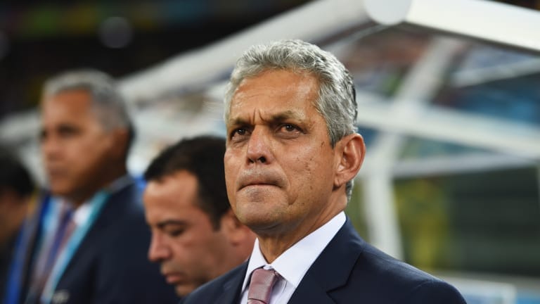 Head coach Reinaldo Rueda of Ecuador looks on 