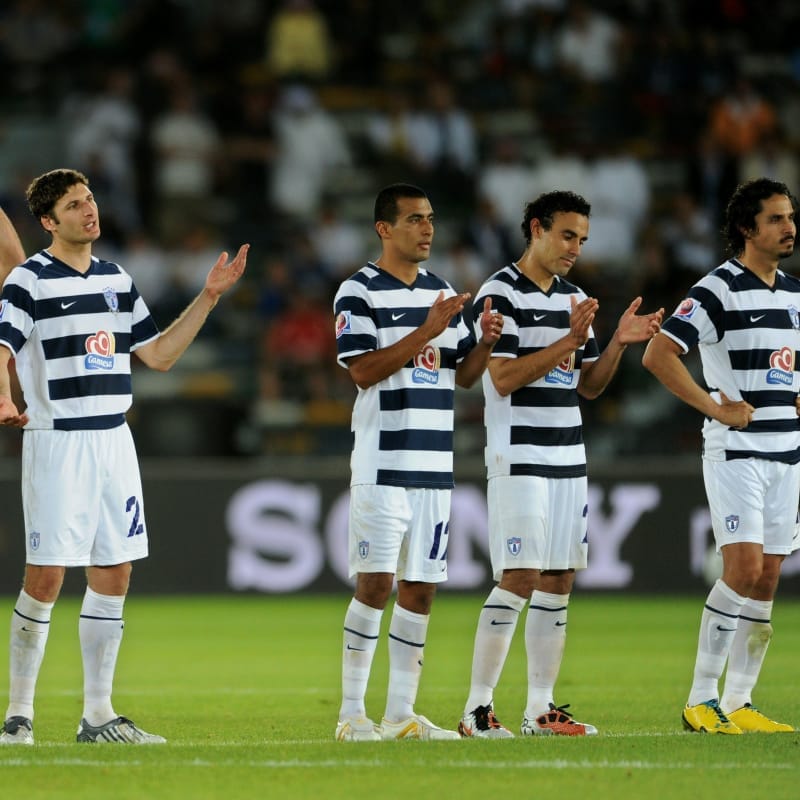 Club de Futbol Pachuca players celebrate