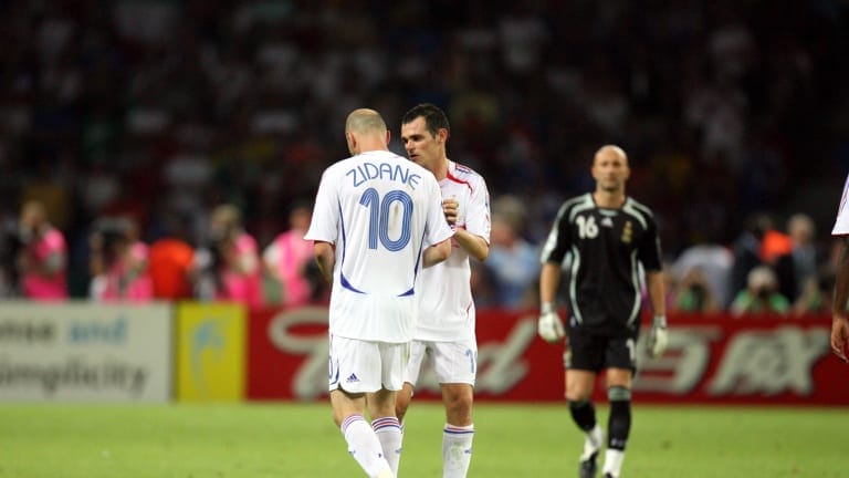 Willy Sagnol and Zinedine Zidane