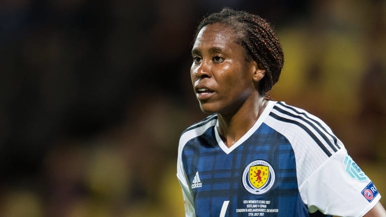 Ifeoma Dieke in action for Scotland.