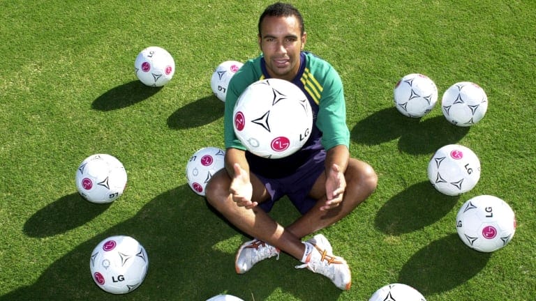Archie Thompson of Australia after setting a world record in 2001