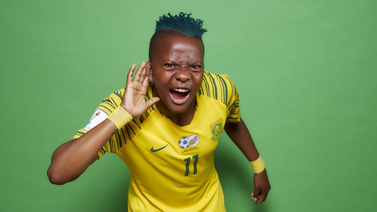Thembi Kgatlana of South Africa poses for a portrait