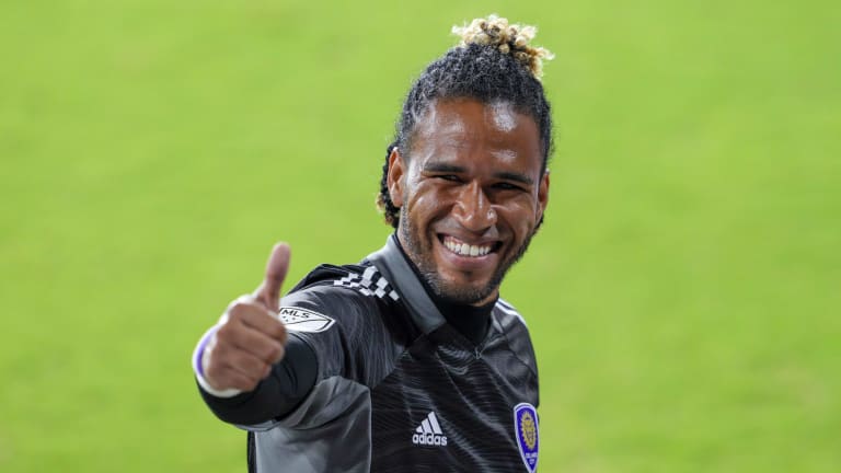 Orlando City goalkeeper Pedro Gallese (1) gets credit with a shut out win over FC Cincinnati