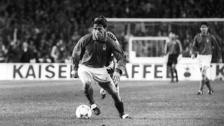 Roberto Mancini in action for Italy in 1994.