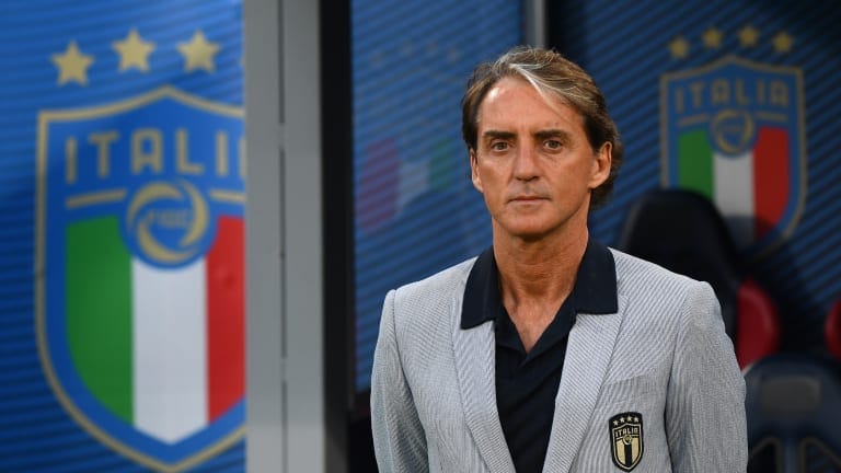 Head coach Italy Roberto Mancini looks on during the international friendly match between Italy and Czech Republic at on June 04, 2021 in Bologna, Italy.