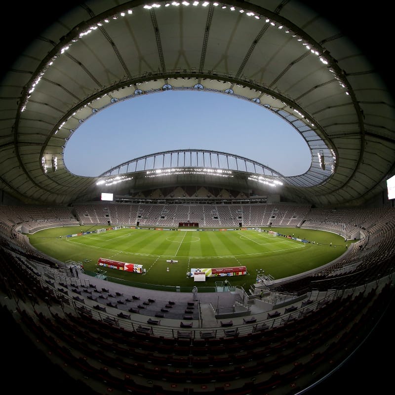 General view inside the stadium ahead of the FIFA Arab Cup Qatar 2021 Qualifiers match between Libya and Sudan at Al Wakrah Stadium on June 19, 2021 in Doha, Qatar.