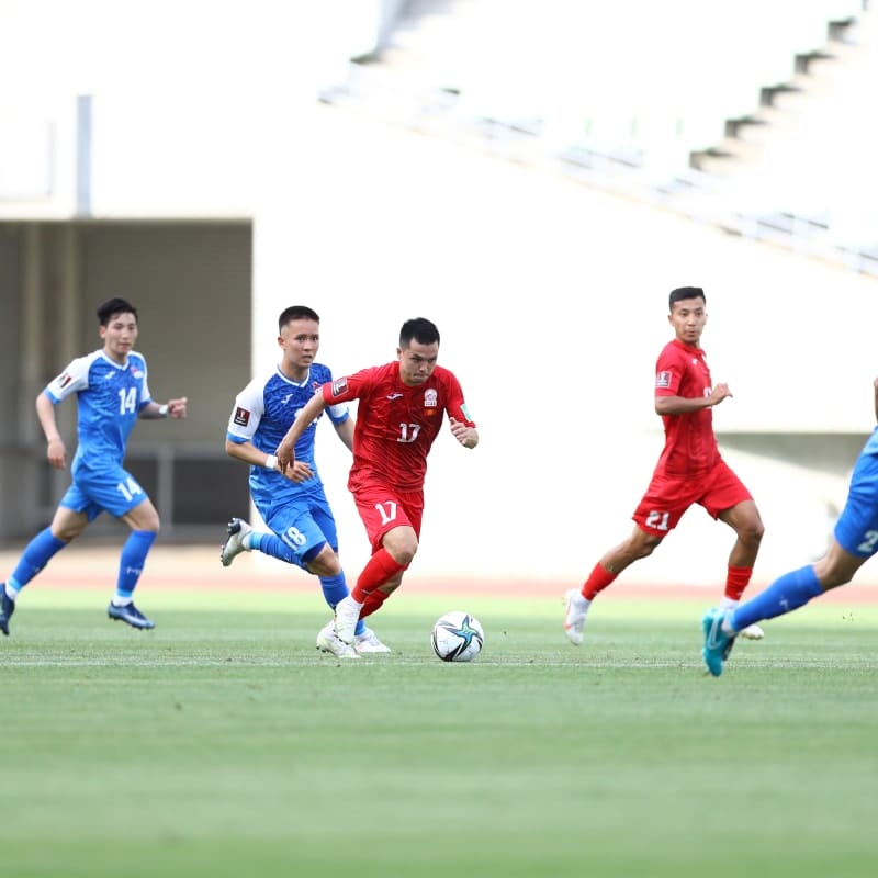 Action from Kyrgyz Republic match against Mongolia