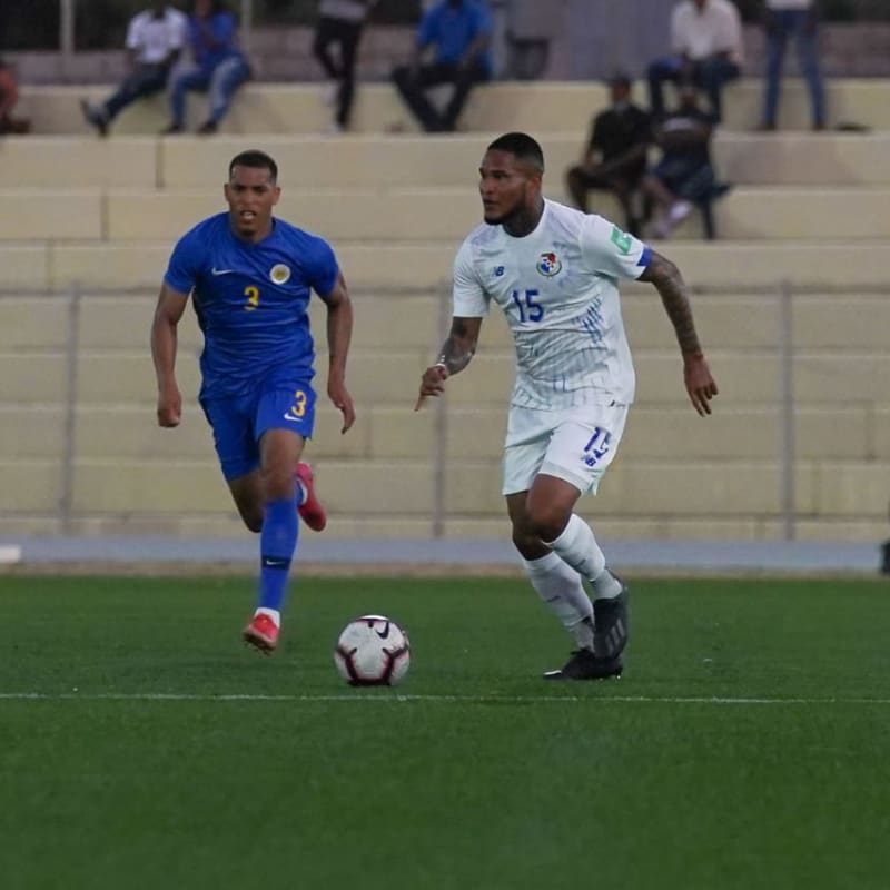 Image of the match between Curaçao and Panama as part of Concacaf Qualifier for Qatar 2022 (Photo: @Fepafut)