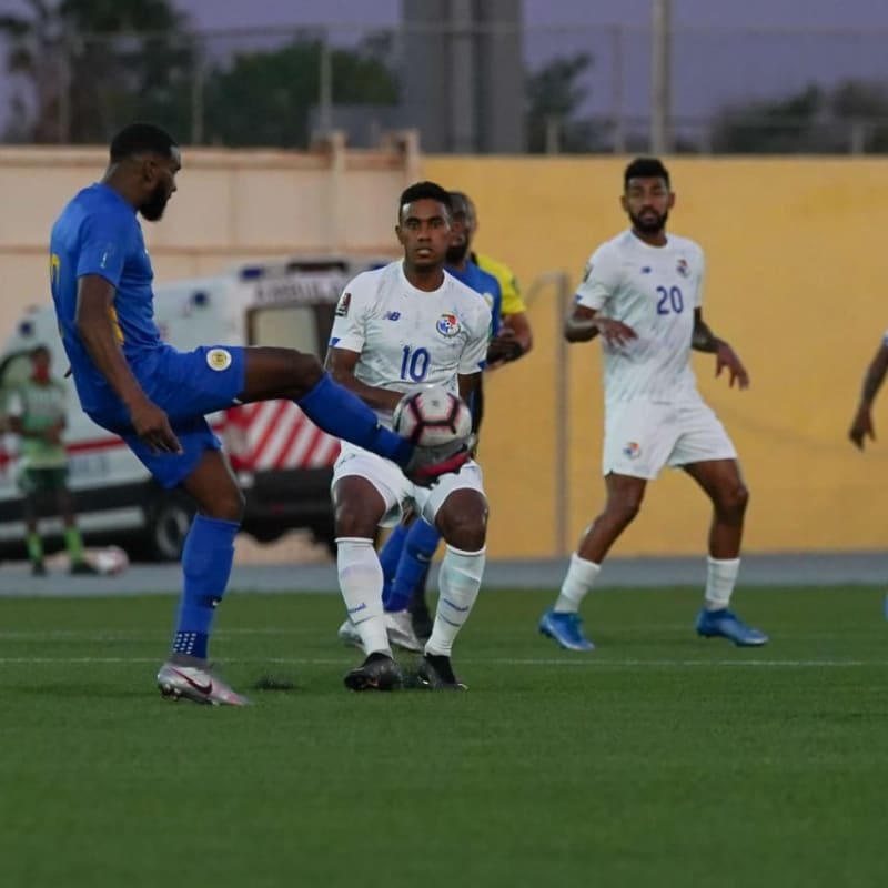 Image of the match between Curaçao and Panama as part of Concacaf Qualifier for Qatar 2022 (Photo: @Fepafut)