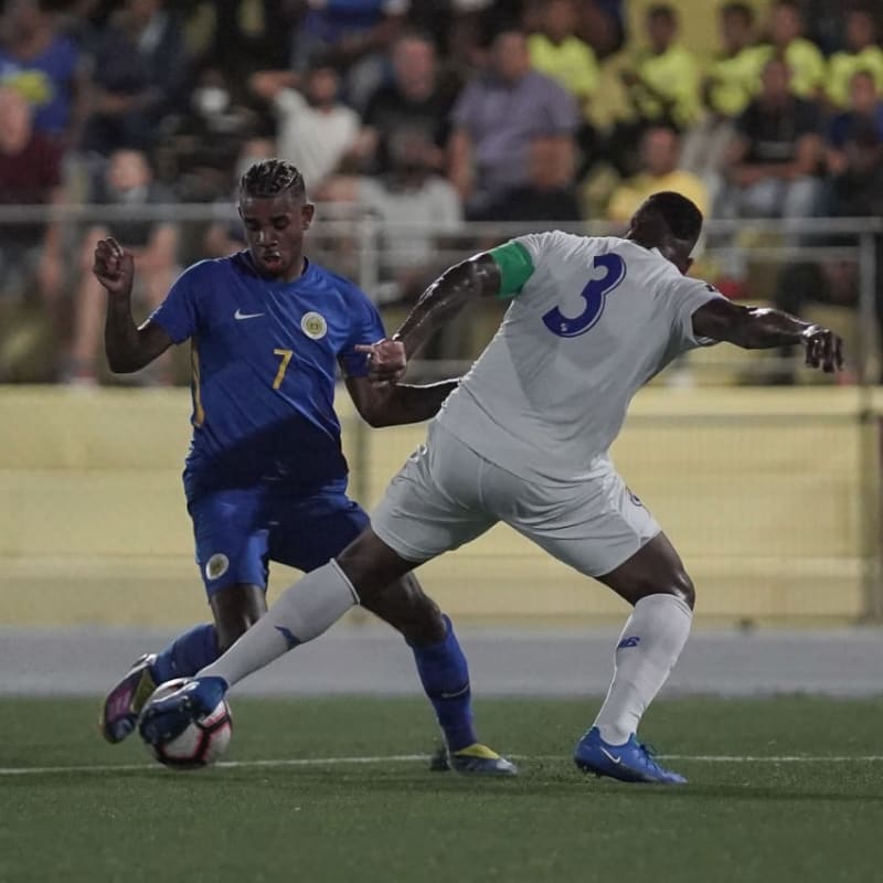 Image of the match between Curaçao and Panama as part of Concacaf Qualifier for Qatar 2022 (Photo: @Fepafut)