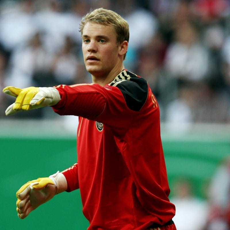 Goalkeeper Manuel Neuer of Germany reacts