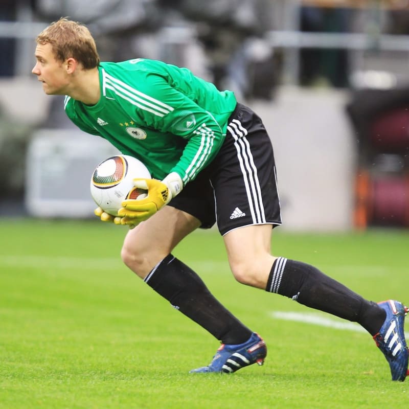 Manuel Neuer, goalkeeper of Germany saves the ball