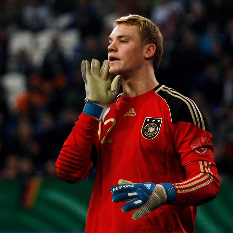 Goalkeeper Manuel Neuer of Germany reacts