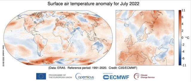 Surface air temperature. Surface air temperature.
