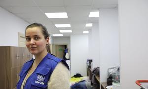 IOM's Spokesperson in Gaziantep, Olga Borzenkova, preparing to bed down for the night at the IOM office. More aftershocks are expected and many buildings in the city are highly unsafe. IOM's Spokesperson in Gaziantep, Olga Borzenkova, preparing to bed down for the night at the IOM office. More aftershocks are expected and many buildings in the city are highly unsafe.