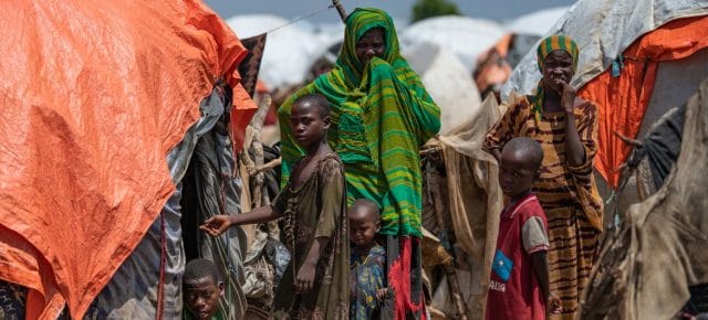 Tens of thousands of people have been displaced in Somalia. Tens of thousands of people have been displaced in Somalia.