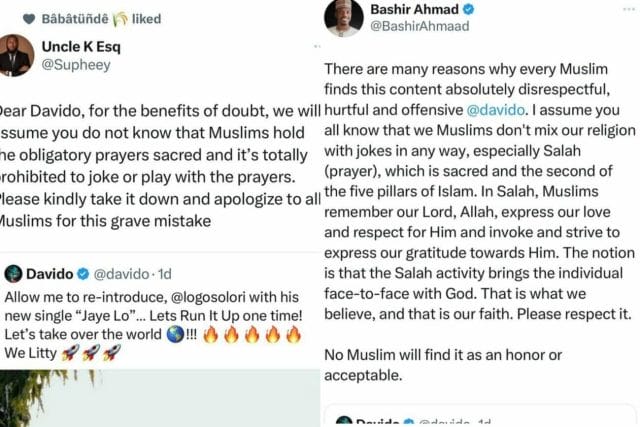 Davido faces criticisms from Muslim