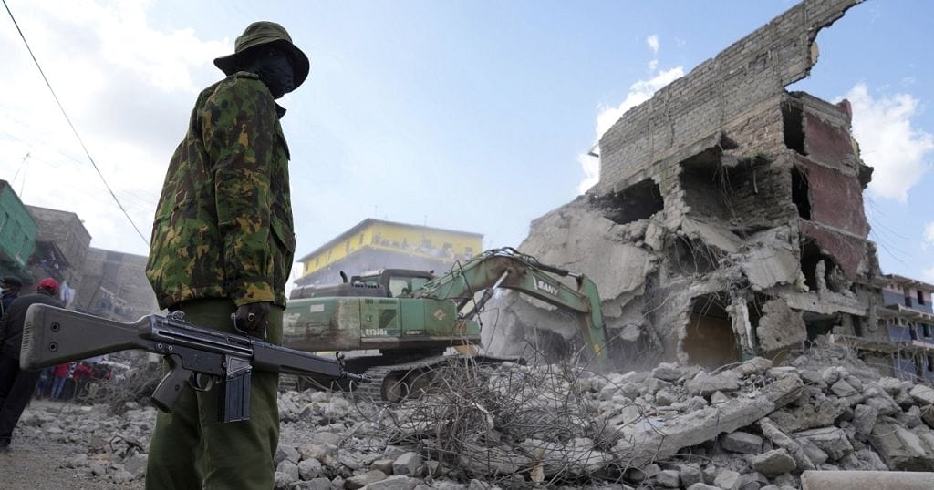 Several trapped as building collapses in Nairobi amid ongoing demolition