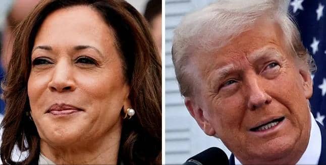 Harris and Trump